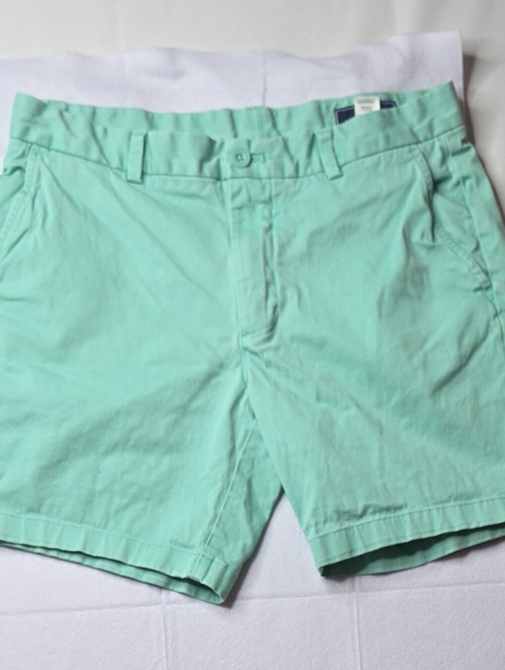 Vineyard Vines Mint Green Club Chino Shorts Men’s 31 Stretch Preppy Golf 7”
